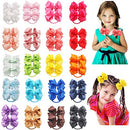 40PCS Baby Girls Hair Bows Ties 3inch Grosgrain Ribbon Bows Elastic Hair Ties Ponytail Holders for Toddlers Kids Children Teens CellElection