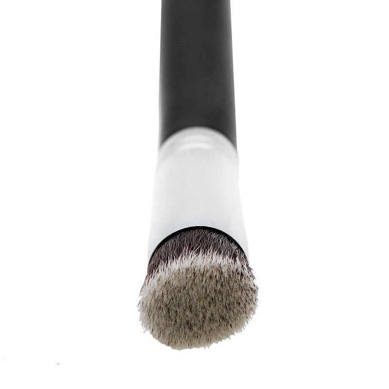 Under Eye Concealer Brush - Beauty Junkees Mini Flat Top Kabuki with Synthetic Bristles for Concealing, Blending, Setting, Buffing with Powder, Liquid, Cream Cosmetics, Vegan Makeup Brushes Beauty Junkees