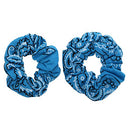 Light Blue Bandana Scrunchies Cotton Hair Bobble - Set of 2 Motique Accessories
