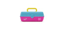Caboodles Jojo Siwa - Pretty In Petite Makeup Organizer Compact Carrying Cosmetic Case Includes Jojo Siwa Bow, Blue Over Pink Caboodles Store