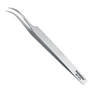 Metaleks Volume Eyelash Extension Tweezers Soft In Use Light In Weight Matt Finish Stainless Steel Curved Tip for 2D - 5D - Sterilizable metaleks