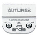 Andis 64160 UltraEdge Carbon-Infused Steel Detachable Outliner Blade.1mm Cut Length Andis