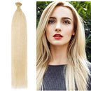 100 Strands/Pack I Tip Remy Human Hair Extensions Pre Bonded Keratin Stick In Hair Extensions Cold Fusion Hair Piece For Women Long Straight