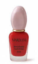 Mariyam Water Based Nail Polish Large 16 ml – Halal Nail Polish, Peel-Off, Breathable, Wudu-Friendly, Non-Toxic & Elegant (Red) Infinity Warehouse