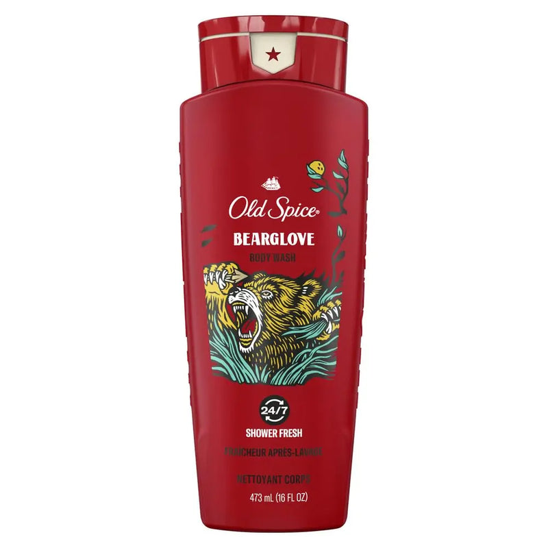 Old Spice Body Wash for Men, 24/7 Shower Fresh with Lasting Scent, Red Collection, Swagger with Cedarwood Scent, 24 fl oz (Pack of 2) Infinity Warehouse