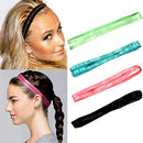 Asooll Sports Headbands Thin Non-Slip Elastic Headband Exercise Grip Headbands for Women and Girls(4 Pieces)(set1) Asooll