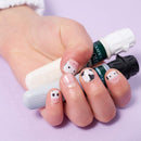 Petitwings Nail Stickers Wraps Decals Polish Self-Adhesive for Kid Girls Boys, a Nail File (Korean Made) (Cute Cow) Petitwings