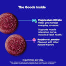 OLLY Relaxing Magnesium Gummies, Supports Muscle Relaxation*, Magnesium Citrate, Raspberry Lavender Flavor, 15 Day Supply - 60 Count Infinity Warehouse