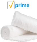 Dukal White Cotton Roll. Roll of Non-sterile Cotton for Wound Care. Soft and Absorbent, 100% Cotton. Re-sealable Drawstring polybag. White, Single use. Dukal