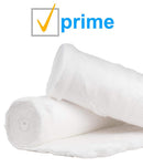 Dukal White Cotton Roll. Roll of Non-sterile Cotton for Wound Care. Soft and Absorbent, 100% Cotton. Re-sealable Drawstring polybag. White, Single use. Dukal