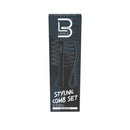 Level 3 Styling Comb Set - Professional Salon Look - Lightweight and Ergonomic - Comfortable and Glides Easily - Level Three - 2pc L3