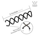Hawwwy Spiral Bobby Pins 8 Pack Spin Pins, Easy & Fast Bun Maker Twist Hair Pins for Women Kids, Updo Hair Accessories, Messy Bun Tool, Perfect Small Bun Bobbypins Bobbie Fashion (Black 2 Inches) HAWWWY Store