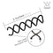 Hawwwy Spiral Bobby Pins 8 Pack Spin Pins, Easy & Fast Bun Maker Twist Hair Pins for Women Kids, Updo Hair Accessories, Messy Bun Tool, Perfect Small Bun Bobbypins Bobbie Fashion (Black 2 Inches) HAWWWY Store