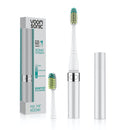 Voom Sonic Go Series Battery Operated Electric Toothbrush Dentist Recommended Portable Oral Care 2 Minute Timer Light Weight Design Soft Dupont Nylon Bristles, Silver, 1 Count Voom Sonic