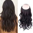 Sassina 20inch 120g Halo Hair Extensions Remy Human Hair Dark Brown Color