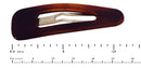 Parcelona French Small Tortoise Shell Brown 2" Celluloid Acetate Set of 4 Snap Hair Pin Clips for Women and Girls Parcelona