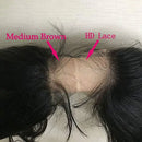 Forawme Remy Brazilian Human Hair Invisible Full Lace Frontals Closure For Women 18 Inch 130% 1B Natural Color Deep Wave Pre Plucked Transparent Lace Frontal Closure Hair Pieces 13X4 Forawme Store