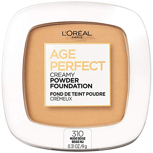 L'Oreal Paris Age Perfect Creamy Powder Foundation Compact, 310 Nude Beige, 0.31 Ounce L'Oreal Paris