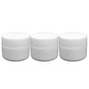 Beauticom 24 Pieces 7G/7ML (0.25oz) WHITE Sturdy Thick Double Wall Plastic Container Jar with Foam Lined Lid for Scrubs, Oils, Salves, Creams, Lotions - BPA Free (Quantity: 24 Pieces) Beauticom