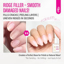 Protein Nail Strengthener for Gel Enthusiasts: Repair Thin Weak Peeling Nails After Acrylics Gel Removal - Milky White Nail Hardener and Growth Treatment Ridge Filler Milky White Polish Infinity Warehouse