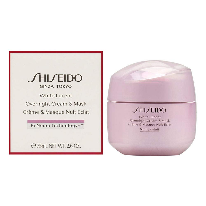 Shiseido White Lucent Overnight Cream and Mask Women Cream 2.6 oz Shiseido