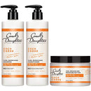 Curly Hair Products Gift Set by Carol's Daughter, Coco Creme Sulfate Free Shampoo and Conditioner Set with Silicone Free Hair Butter, for Very Dry Curly Hair, with Coconut Oil and Mango Butter Carol's Daughter