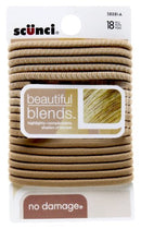 Scunci Beautiful Blends Hair Ties, 18 Count (Pack of 1) Scunci