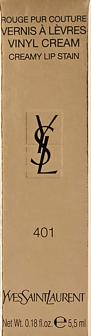Yves Saint Laurent Vernis A Levres Vinyl Cream Lip Stain, 401 Rouge Vinyle, 0.18 Ounce Yves Saint Laurent