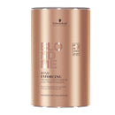 Schwarzkopf BlondMe Premium Lightener 9+ Bond Enforcing Dust Free Powder 450 grams, Schwarzkopf BlondMe 6% / 20 Volume Premium Developer 1 Liter, M Hair Designs Tint Brush/Comb (Bundle - 3 items) M Hair Designs