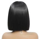 Tereshar Bob Wigs Short Black Wig Silky Straight Synthetic Hair Short Bob Wigs for Women Daily Cosplay Party Halloween Wigs (12 inche) Tereshar