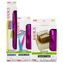 RADIUS Toothbrush Portable Travel Case Kit Standard Toothbrush Soap Razor Case Storage Box for Travel BPA Free 3 Count - Amethyst Purple RADIUS