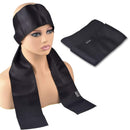 Bevisun Edge Wrap for Black Hair 2 Pcs Satin Edge Laying Scarf for Lace Frontal Wigs, Soft Women's Satin Headband for Makeup, Facial,Sport,Yoga Black (2pcs) Bevisun