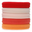 L. Erickson Sport Pony, Orange/Red Multi, Set of Five - Exceptionally Secure with Gentle Hold L. Erickson