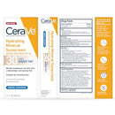 CeraVe Hydrating Mineral Sunscreen SPF 30 with Sheer Tint, Tinted Mineral Sunscreen with Zinc Oxide & Titanium Dioxide, Blends Seamlessly For Healthy Glow, Light, 1.7 Oz Infinity Warehouse