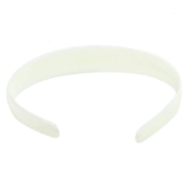 Timoo 20 Pcs Plastic Headbands, 1" Wide No Teeth Hair BandsAccessories for DIY & Craft - Perfect for Girls, Women (White) Timoo