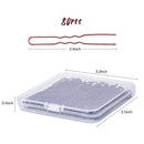 Hair Pins for Buns, IKOCO 80pcs U Shaped Hair Pins Brown Hair Bun Pins for Women Girls with Storage Box (2.4 Inch） IKOCO