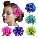 DRESHOW Rose Hair Clip Flower Hairpin Rose Brooch Floral Clips Bridal Headpiece Wedding Hair Accessories for Women DRESHOW