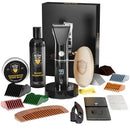 The Beard Club PT45 Trimmer & Premium Beard Care Grooming Gift Kit - Cordless Trimmer for Beard Detailing, Straight Edge Razor, Beard Shampoo, Brush, Comb and Sandalwood Balm - Deluxe Kit The Beard Club