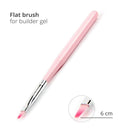 IN.HYPE Clear LED/UV Builder Gel for DIY Nail Extensions, Strengthening & Sculpting + Nail Art UV Gel Brush with Nylon Head IN.HYPE