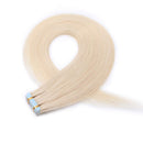 Tape in Hair Extensions Blonde 100% Remy Human Hair 12''-24'' Double Side Tape Seamless Skin Weft Rooted Natural Hair Extensions 20pcs Long Straight Silky (20 inch 60g,