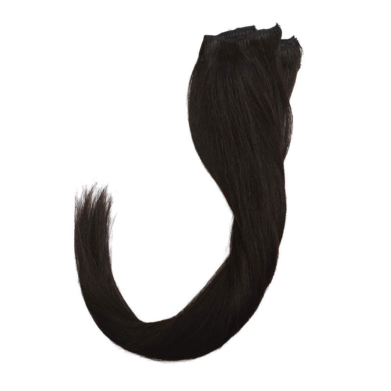 8 Inch Clip in Hair Extensions 100% Human Hair 45g Thin 8 Pcs 18 Clips Standard Weft Straight Clip on Hair for Women Beauty