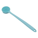 DNC Soft Silicone Back Scrubber Shower Bath Body Brush with Long Handle, BPA-Free, Hypoallergenic, Eco-Friendly (Blue) DNC Store