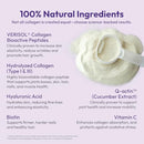 VERISOL® Hydrolyzed Collagen Peptides Type I & III with Vitamin C, Hyaluronic Acid, Biotin, Q-ACTIN® | Unflavored Powder for Smooth Skin, Thick Hair, Strong Nails & Joint Health | 30 Servings Infinity Warehouse