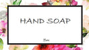 Baire Bottles 8 oz Empty Refillable Plastic Bottles with Squeeze Top, Hand-Press Lids - Hand Soap, Shower, Lotion, Homeopathy, Travel, 6 Pack PET, BPA Free USA (Clear, Black Disc, Floral Labels) Baire Bottles