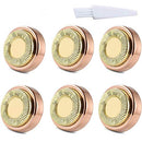 Facial Hair Remover Replacement Heads for Finishing Touch Flawless Women's Hair Removal Tool, 18K Rose gold, As Seen On TV, (6Pcs) FOUUA