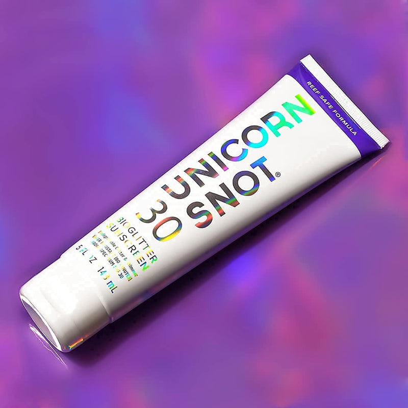 Unicorn Snot Bio Glitter Sunscreen Bundle - Purple & Pink Body Shimmer Waterproof Moisturizing Lotion w/ SPF 30 & Aloe Vera - Beach, Outdoor, Festival, Camping | Space Junk & Love Shack UNICORN SNOT