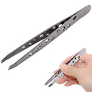 Stainless Steel Slant Tip Tweezer - The Best Professional Precision Eyebrow Tweezers,Surgical Grade Stainless Steel for Professional Eyebrow Shaping and Facial Hair Removal 1PC Haoweida