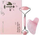 Mount Lai Rose Quartz Gua Sha Facial Tool – The Stone of Graceful Radiance – 100% Genuine Rose Quartz Stone Face Sculpting Tool for Lymphatic Drainage, Puffiness Reduction & Graceful Beauty Infinity Warehouse
