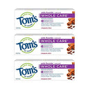 Tom's of Maine Whole Care Natural Toothpaste with Fluoride, Cinnamon Clove, 4.0 oz. 3-Pack (Packaging May Vary) Tom's of Maine
