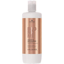Schwarzkopf BlondMe Premium Lightener 9+ Bond Enforcing Dust Free Powder 450 grams, Schwarzkopf BlondMe 6% / 20 Volume Premium Developer 1 Liter, M Hair Designs Tint Brush/Comb (Bundle - 3 items) M Hair Designs